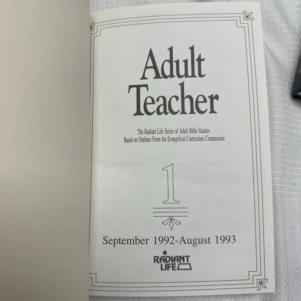 Adult Teacher Christian Bible Lesson Teaching Outlines Volume 1-7 Set 1992-1999